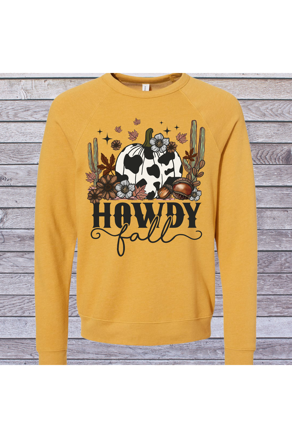 Howdy Fall Bella Canvas Crew Neck Sweatshirt