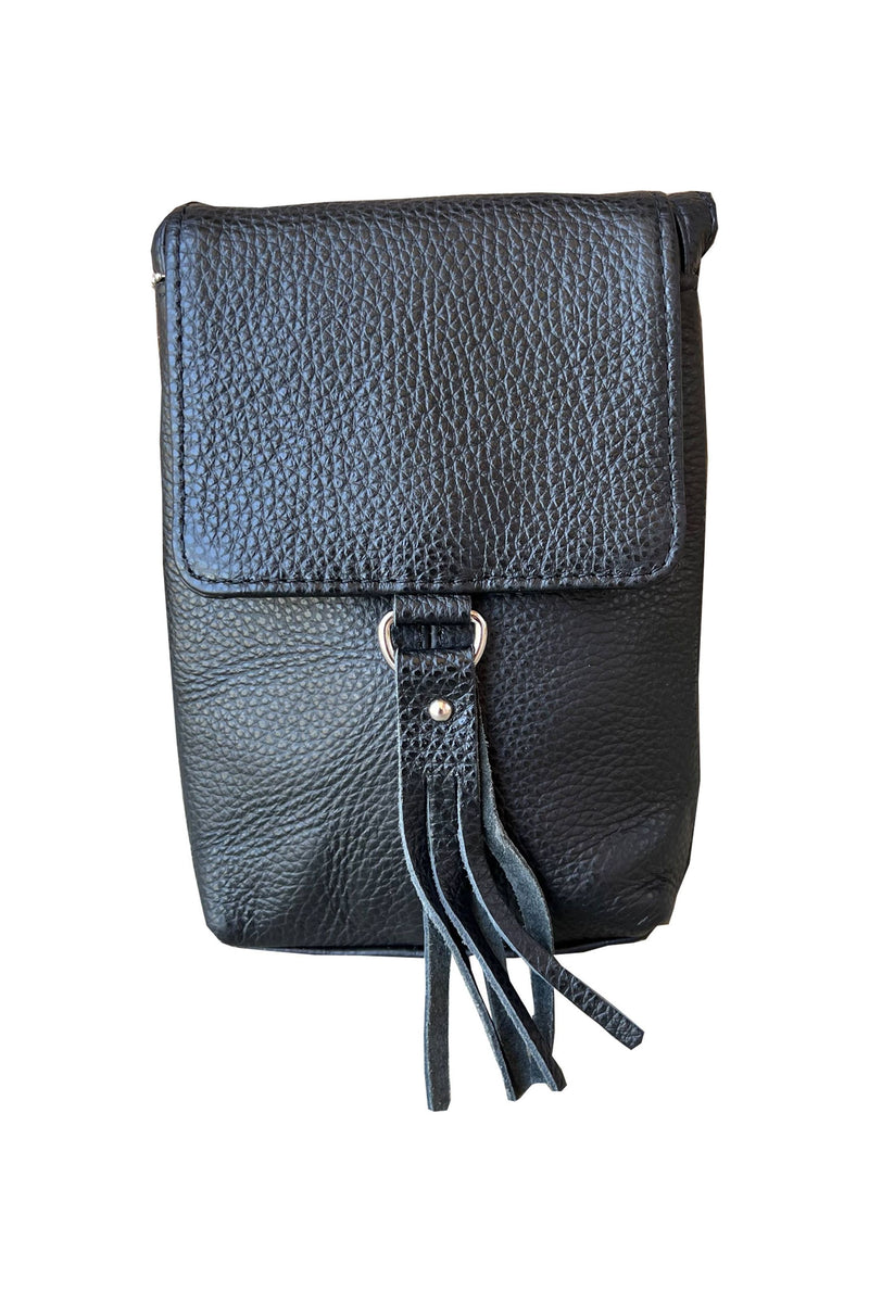 W013 cowhide leather small crossbody for phone
