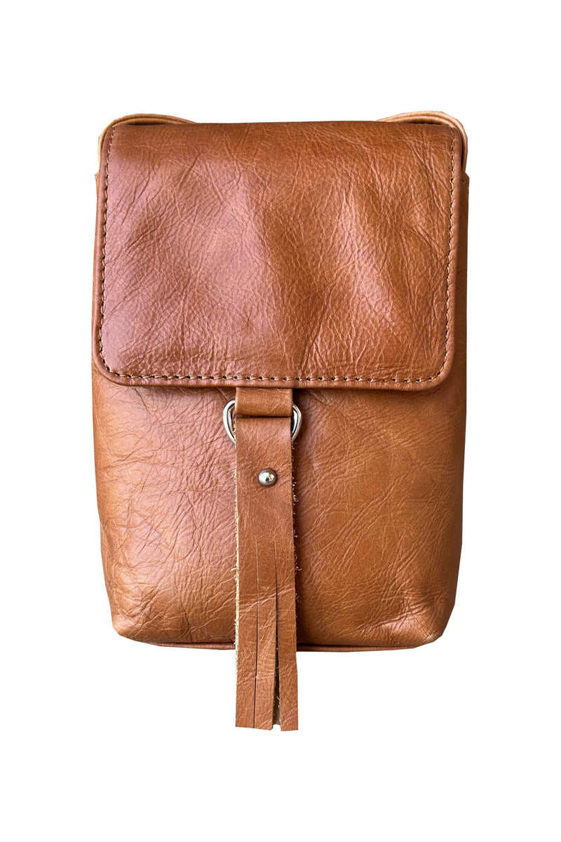 W013 cowhide leather small crossbody for phone